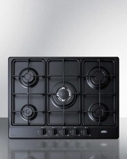27" Wide 5-burner Gas Cooktop